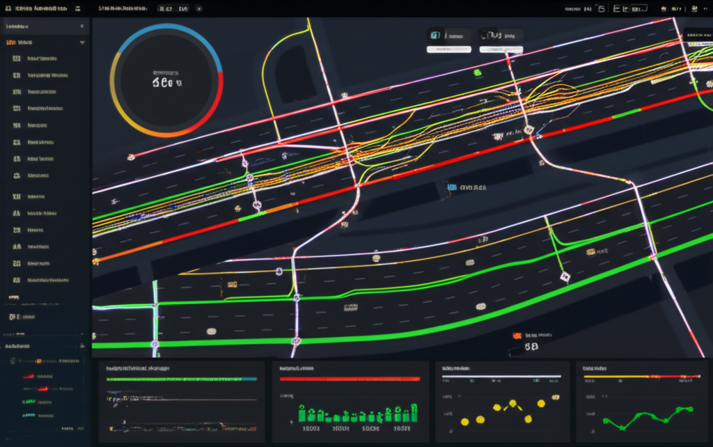 Traffic data analysis dashboard showing AI-powered insights